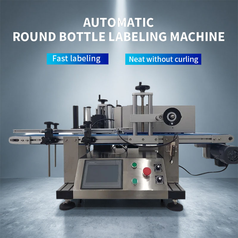 Label Sticker Round - Full-Automatic round Plastic Bottle Labeling Machine