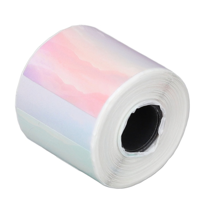 Label Sticker Round - Round Thermal Sticker Label 30x30mm Portable