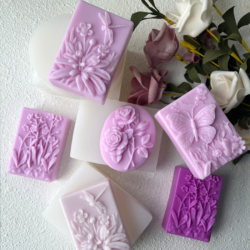 Candle Making Party - Dargonfly Soap Silicone Candle Mold Round