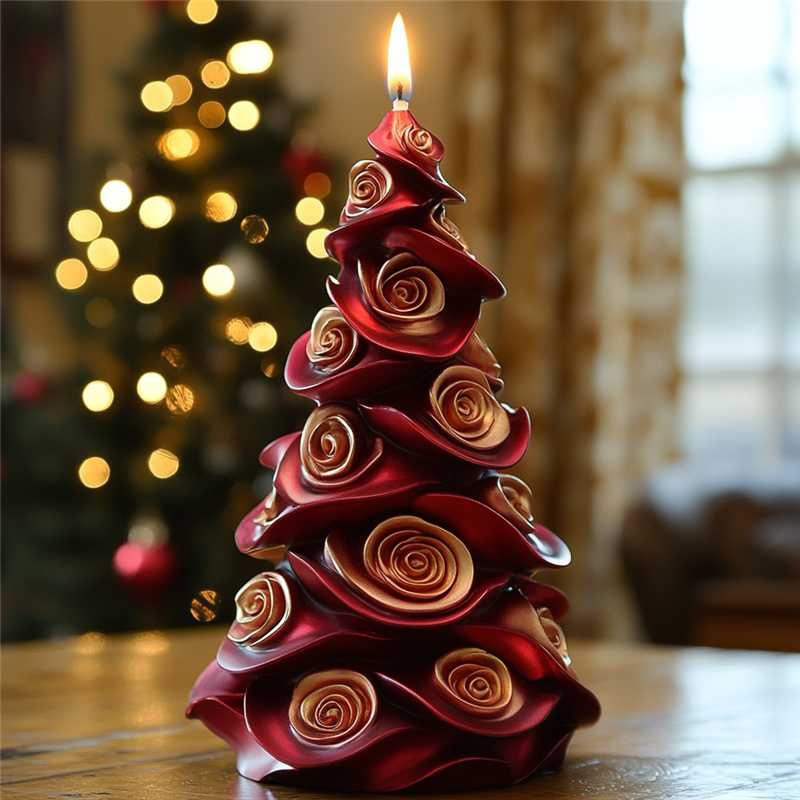 Candle Making Party - 3D Christmas Tree Candle Silicone Mold