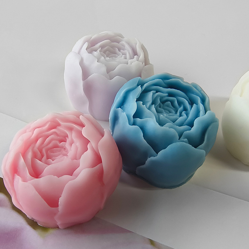 Candle Making Austin - Austin Flower Silicone Candle Molds 3D