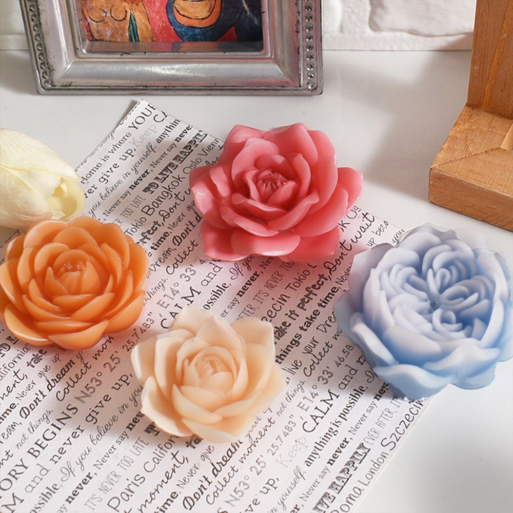3D Rose Candle Silicone Mold R - Candle Making Austin review and price