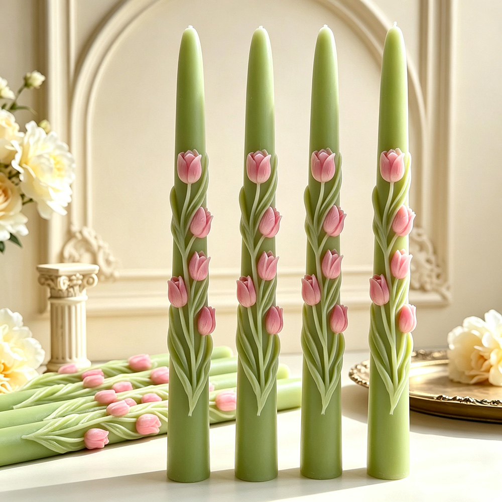 Long Pole Flower Taper Candle  - Candle Making Party review and price