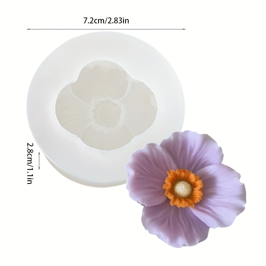 Flower Silicone Candle Mold, C - Candle Making Party review and price