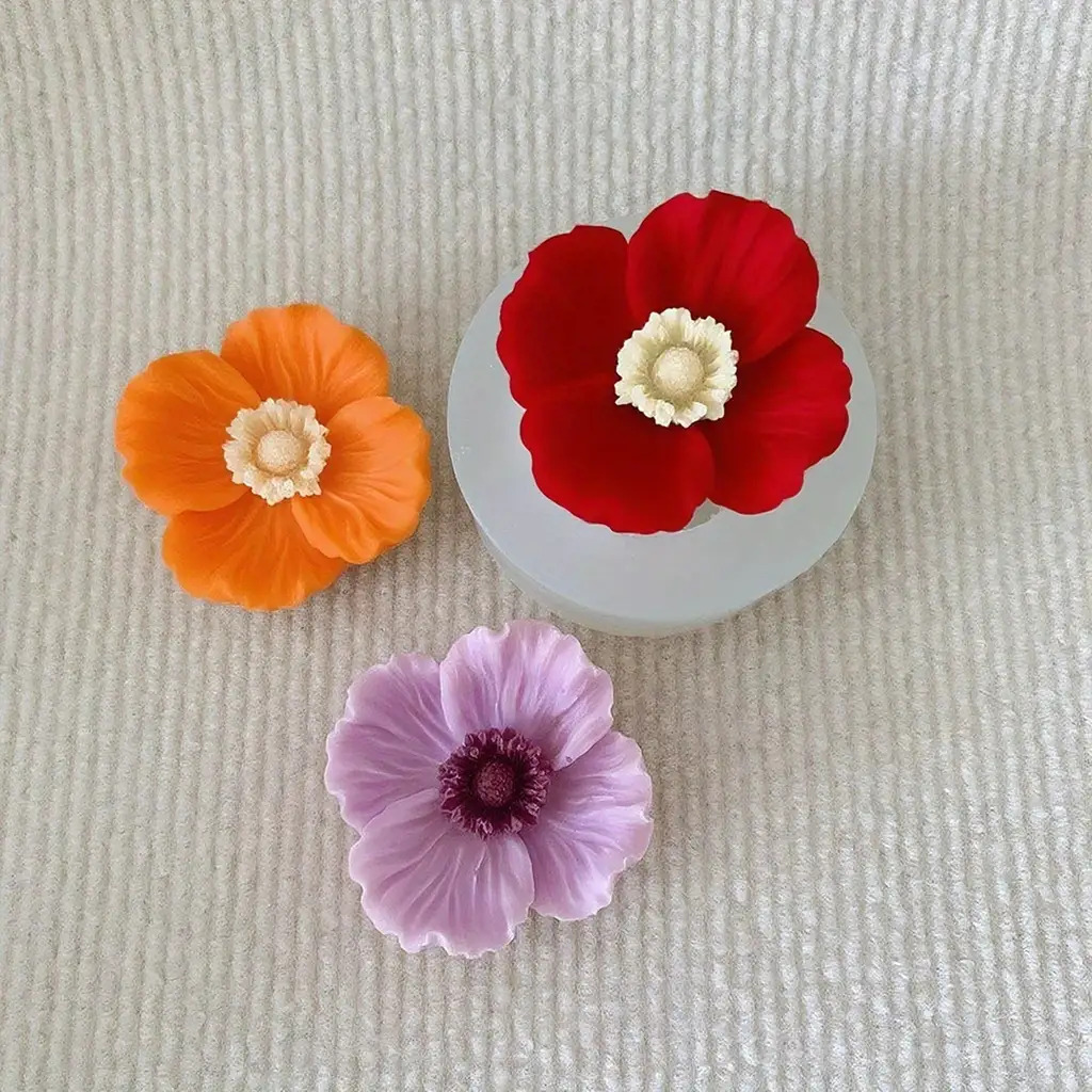 Flower Silicone Candle Mold, C - Candle Making Party review and price