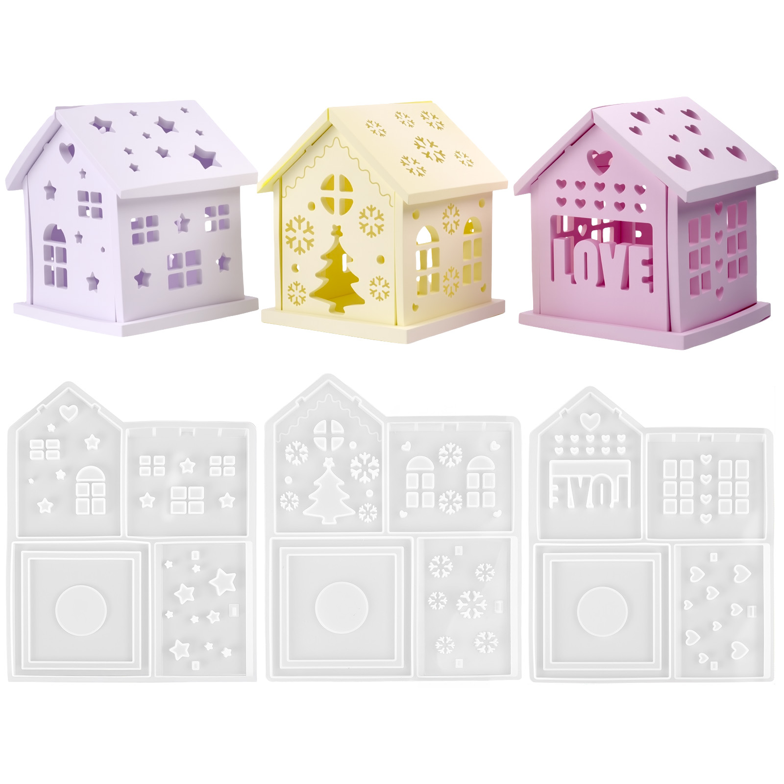 3D House Silicone Mold DIY Chr - Candle Making Party review and price
