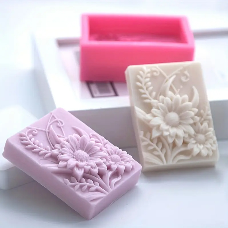 3D Flower Square Soap Silicone - Candle Making Party review and price