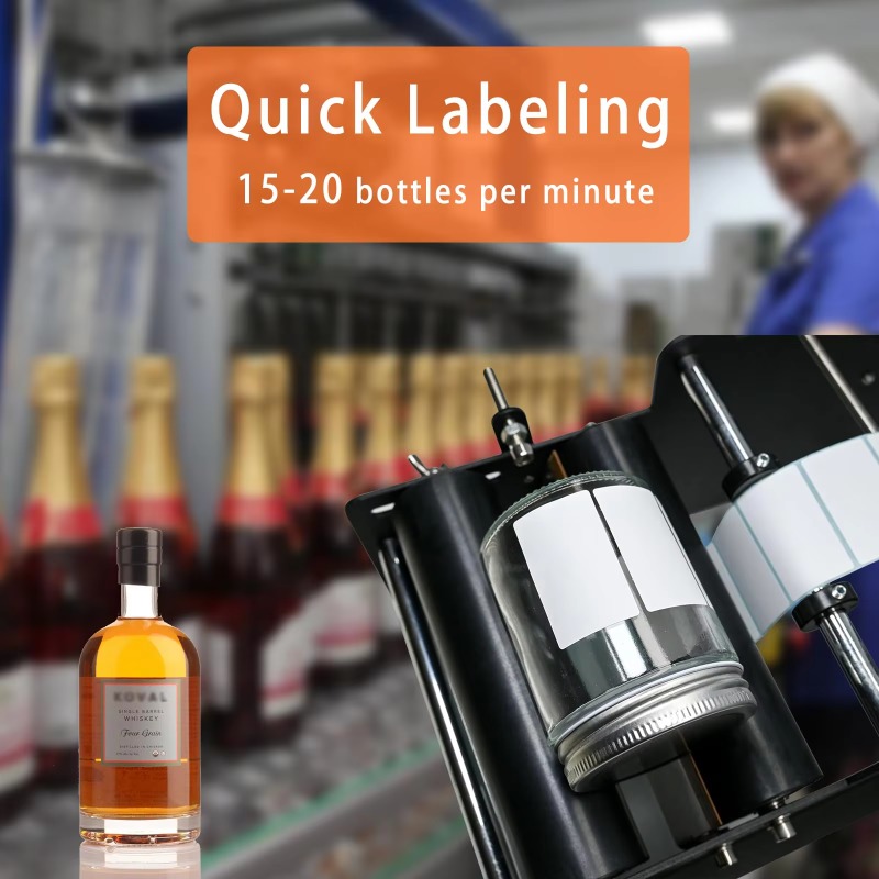 Manual Round Bottle Labeling M - Label Sticker Round review and price