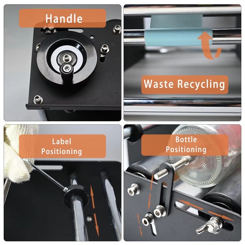 Manual Round Bottle Labeling M - Label Sticker Round review and price