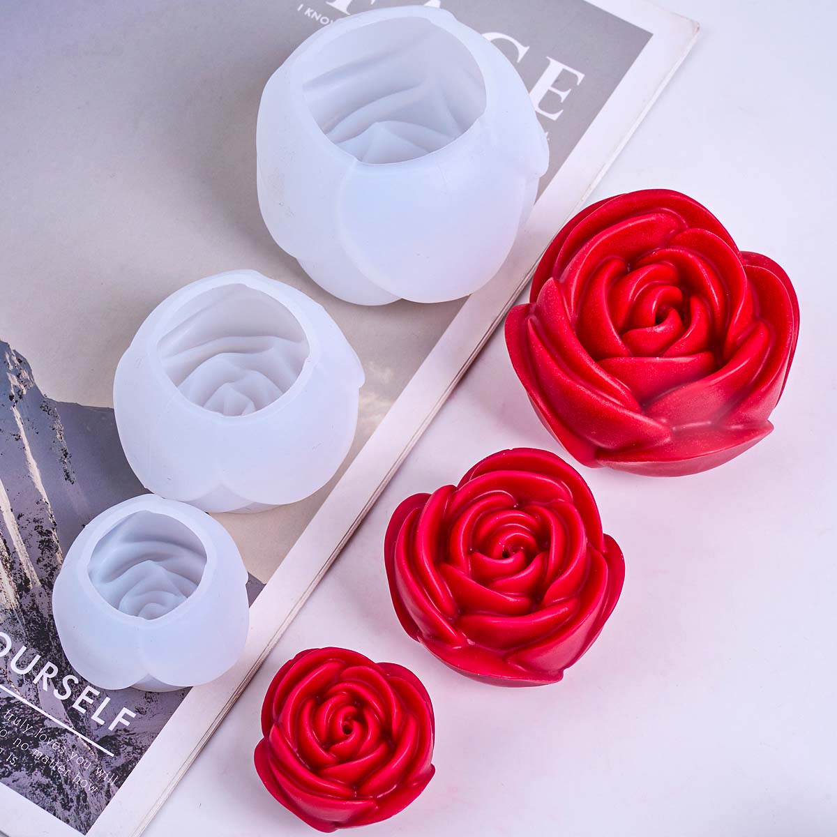 3D Flower Shape Silicone Candl - Candle Making Party review and price