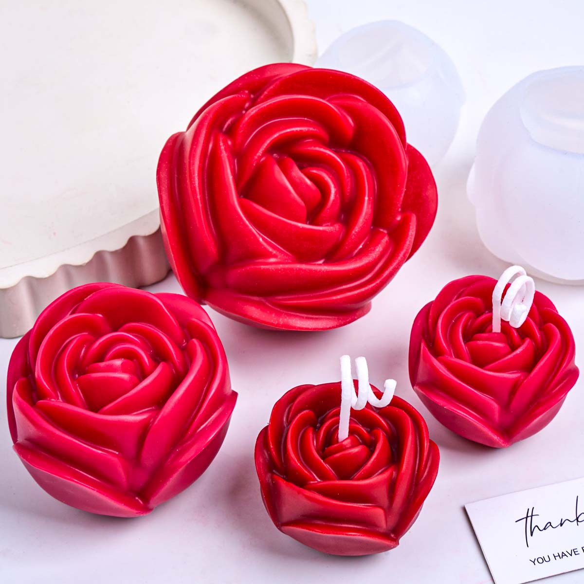 3D Flower Shape Silicone Candl - Candle Making Party review and price