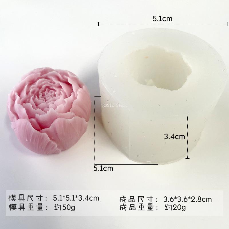 3D Peony Flower Silicone Mold  - Candle Making Party review and price
