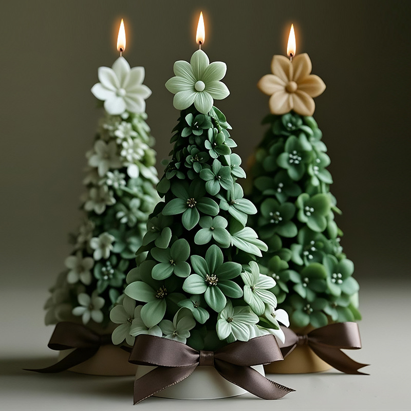 3D Christmas Tree Candle Silic - Candle Making Party review and price